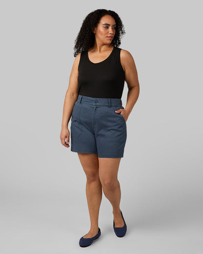 WOMEN'S MINI KNIT TWILL 5-INCH SHORT