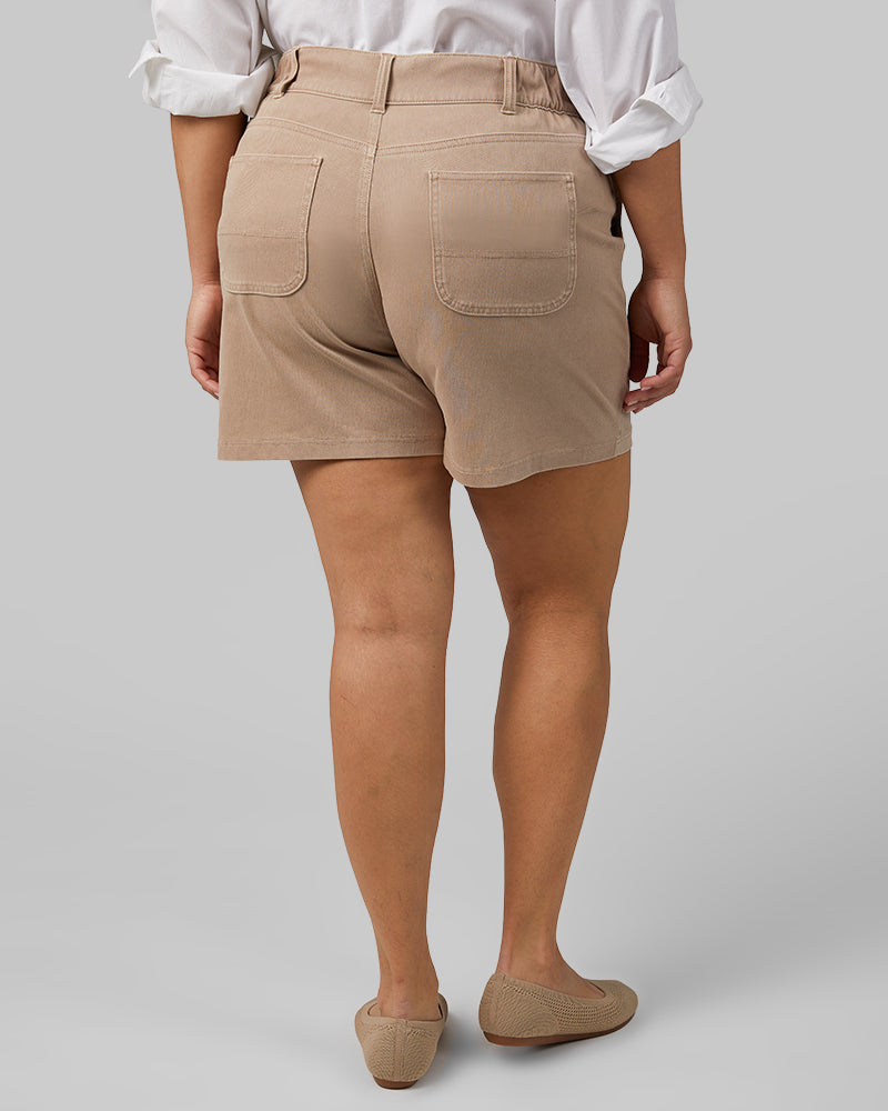 WOMEN'S MINI KNIT TWILL 5-INCH SHORT