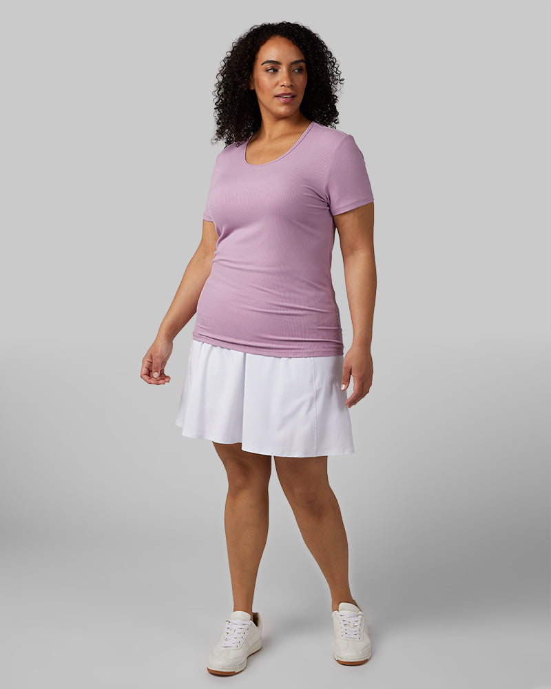 WOMEN'S SOFT RIB FITTED T-SHIRT