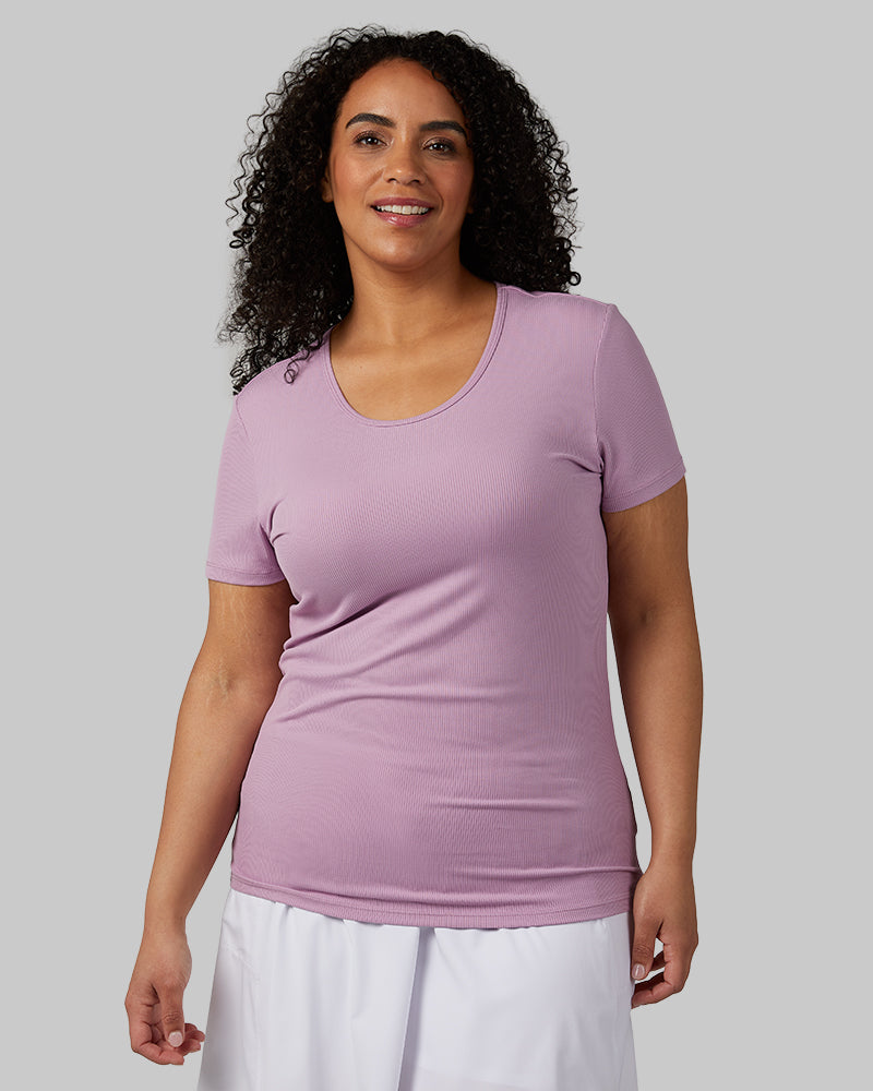 WOMEN'S SOFT RIB FITTED T-SHIRT