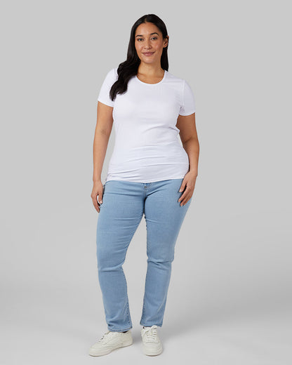 WOMEN'S SOFT RIB FITTED T-SHIRT