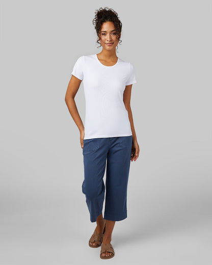 WOMEN'S SOFT RIB FITTED T-SHIRT