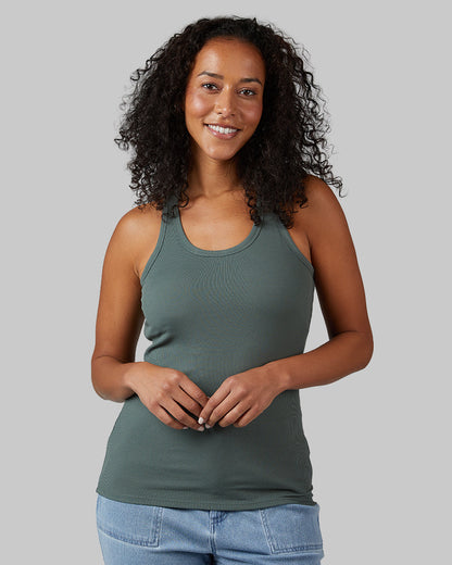 WOMEN'S SOFT RIB RACERBACK BRA TANK