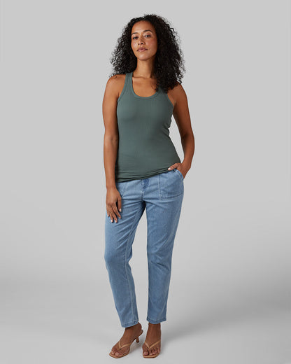 WOMEN'S SOFT RIB RACERBACK BRA TANK
