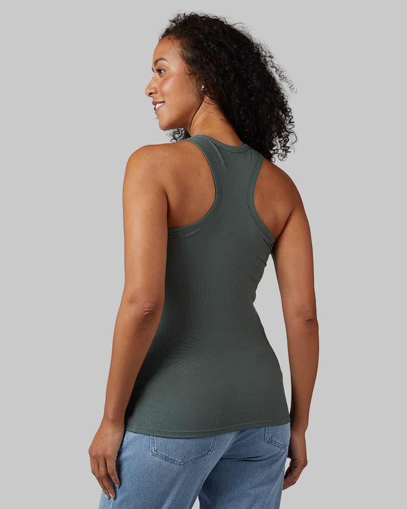WOMEN'S SOFT RIB RACERBACK BRA TANK
