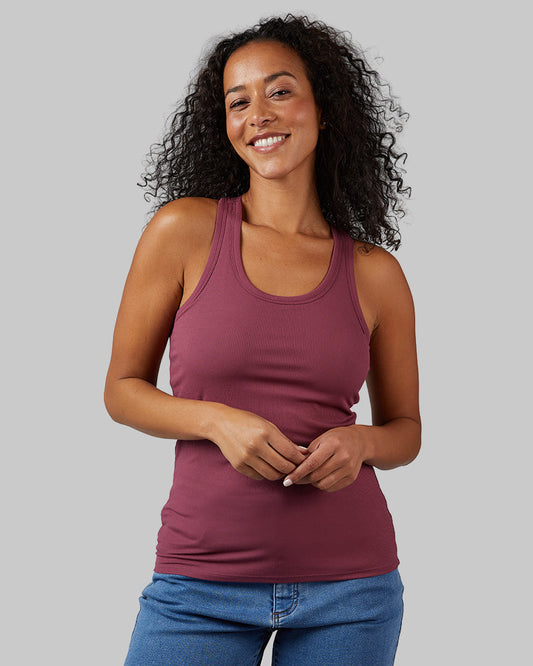 WOMEN'S SOFT RIB RACERBACK BRA TANK