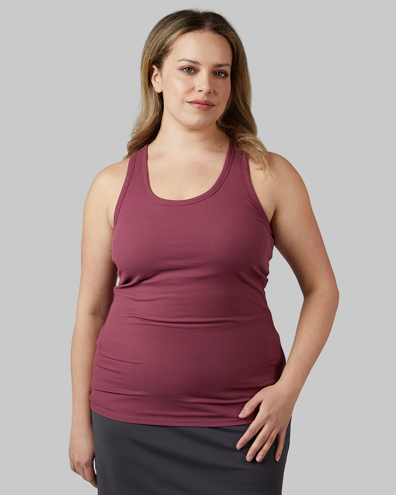 WOMEN'S SOFT RIB RACERBACK BRA TANK