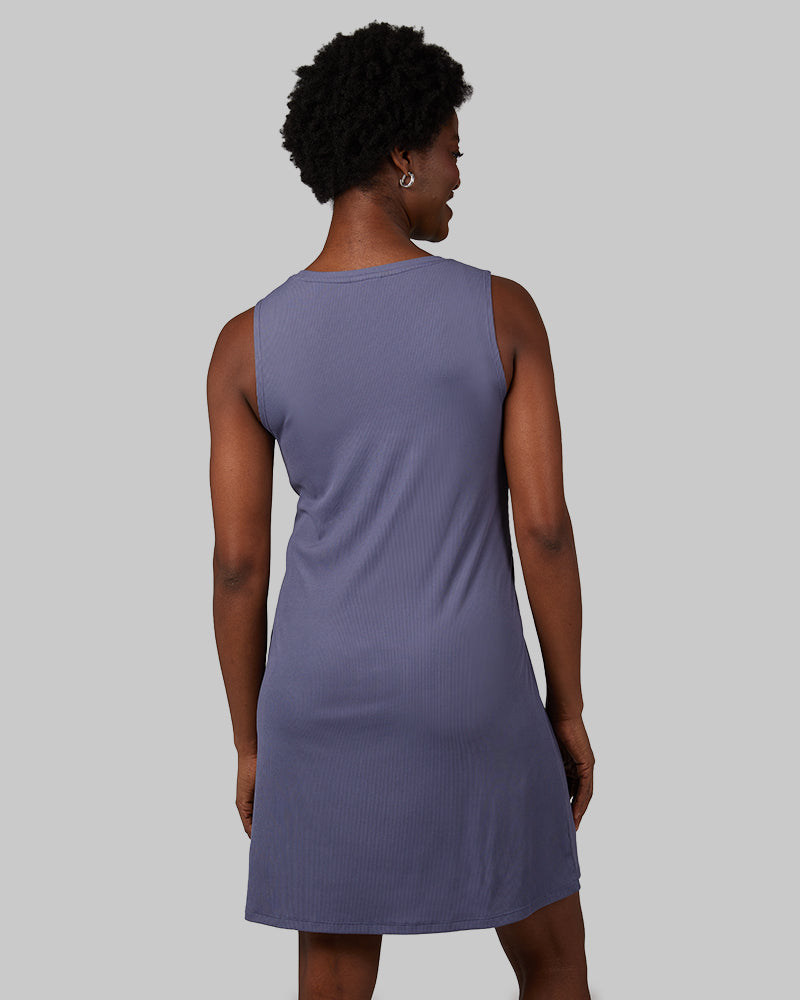 WOMEN'S SOFT RIB TANK SWING DRESS