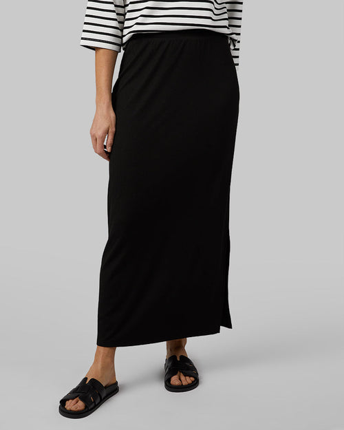 WOMEN'S SOFT RIB MAXI SKIRT