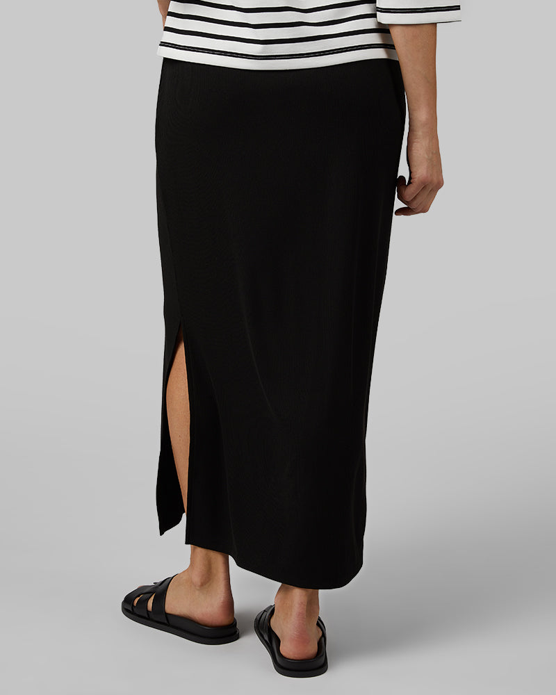 WOMEN'S SOFT RIB MAXI SKIRT