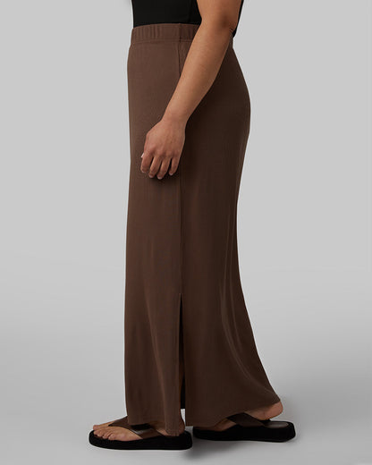 WOMEN'S SOFT RIB MAXI SKIRT