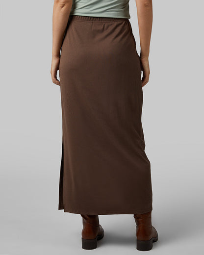 WOMEN'S SOFT RIB MAXI SKIRT
