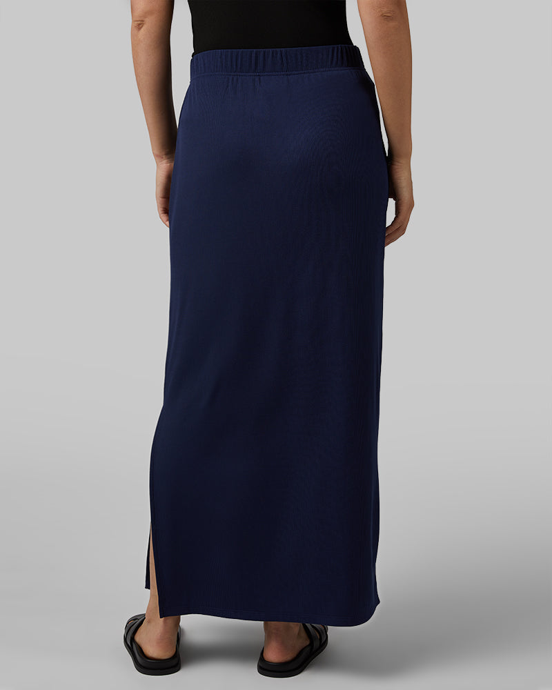 WOMEN'S SOFT RIB MAXI SKIRT