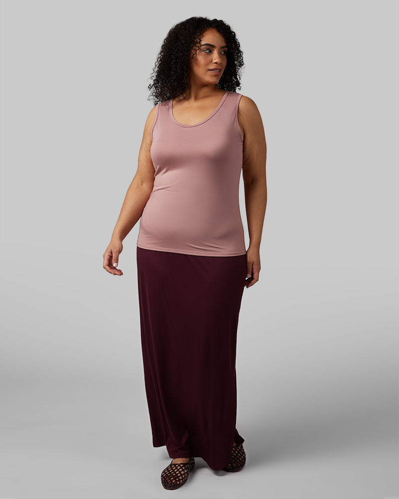 WOMEN'S SOFT RIB MAXI SKIRT
