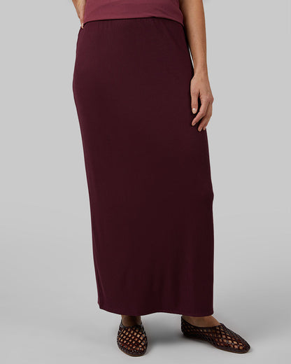 WOMEN'S SOFT RIB MAXI SKIRT