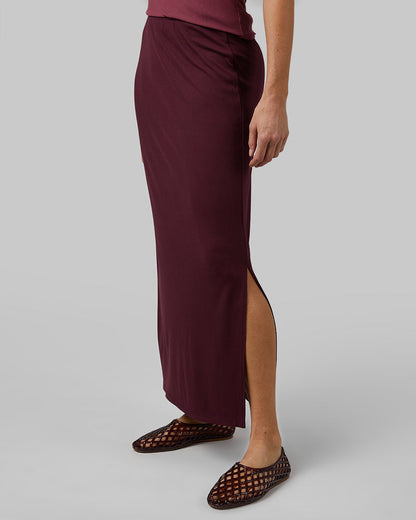 WOMEN'S SOFT RIB MAXI SKIRT