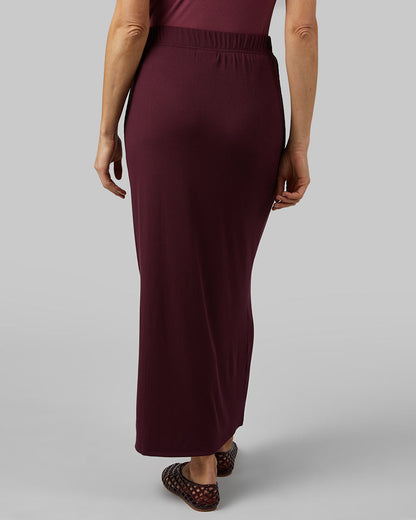 WOMEN'S SOFT RIB MAXI SKIRT
