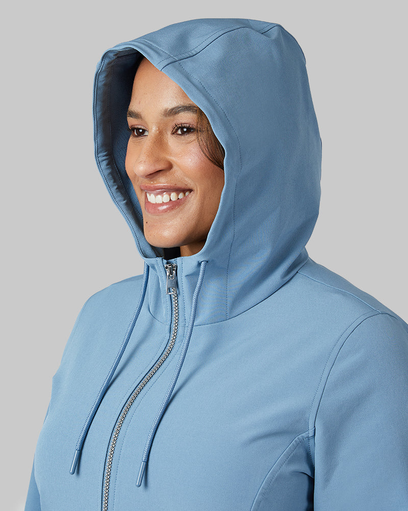 WOMEN'S HOODED WINDBREAKER JACKET