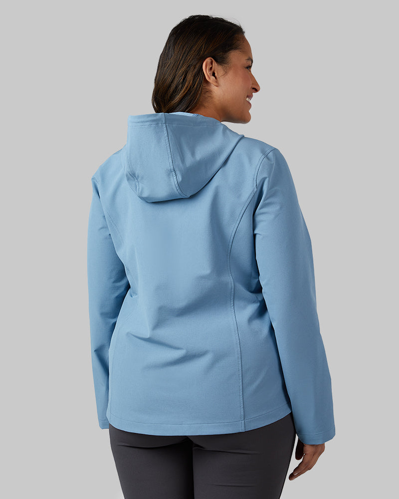 WOMEN'S HOODED WINDBREAKER JACKET
