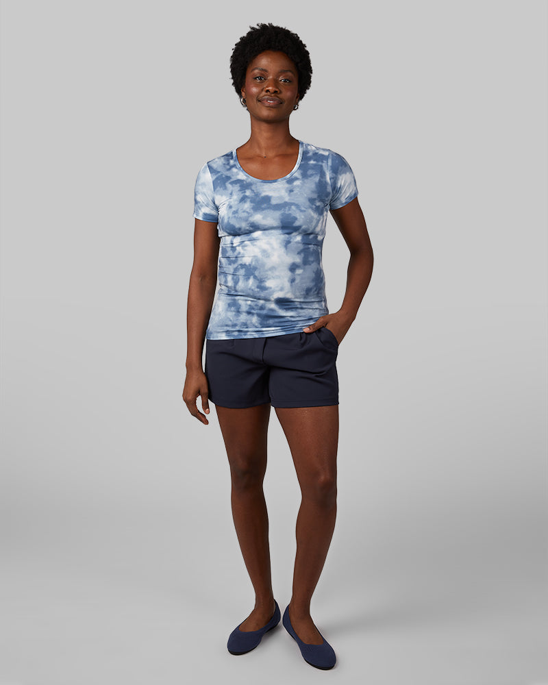 WOMEN'S COOL PRINTED FITTED T-SHIRT