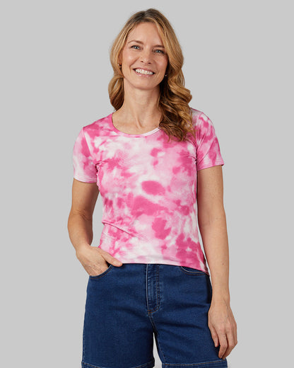 WOMEN'S COOL PRINTED FITTED T-SHIRT