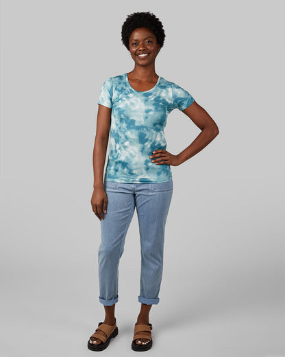 WOMEN'S COOL PRINTED FITTED T-SHIRT
