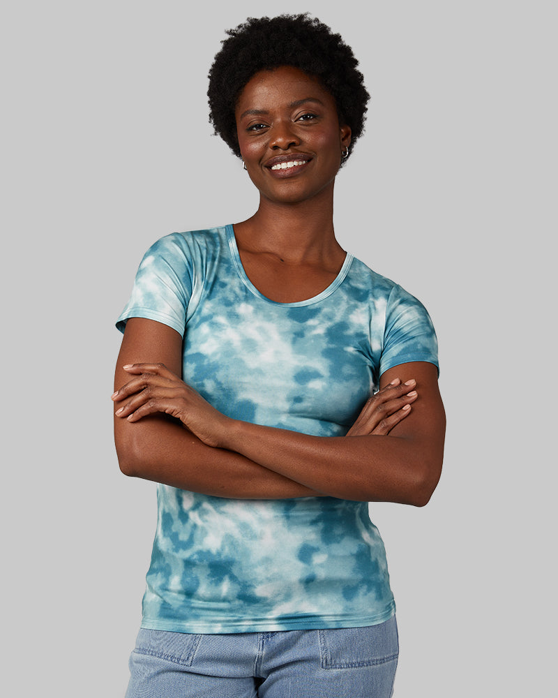WOMEN'S COOL PRINTED FITTED T-SHIRT