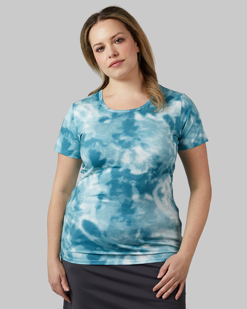 WOMEN'S COOL PRINTED FITTED T-SHIRT