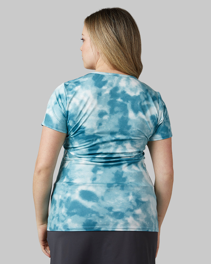 WOMEN'S COOL PRINTED FITTED T-SHIRT