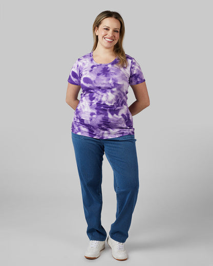 WOMEN'S COOL PRINTED FITTED T-SHIRT
