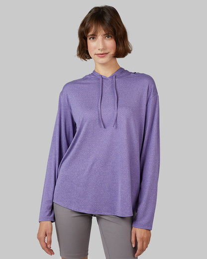 WOMEN'S COOL LONG SLEEVE HOODED T-SHIRT
