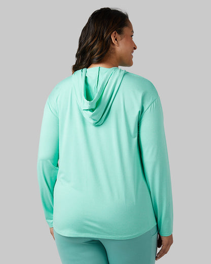 WOMEN'S COOL LONG SLEEVE HOODED T-SHIRT
