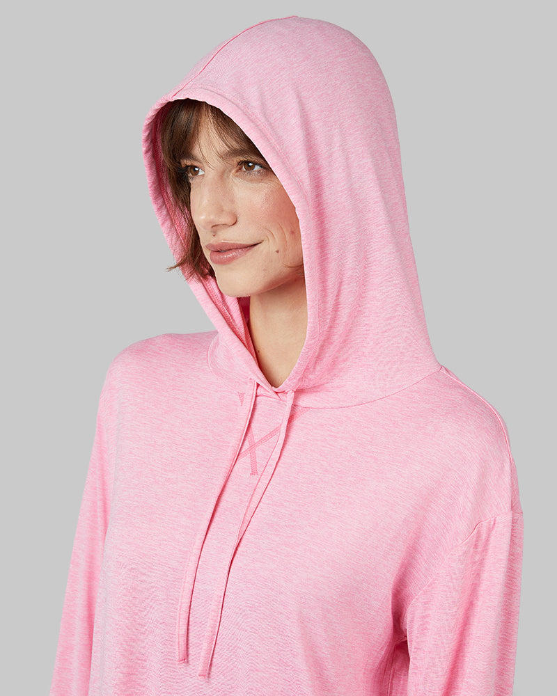 WOMEN'S COOL LONG SLEEVE HOODED T-SHIRT