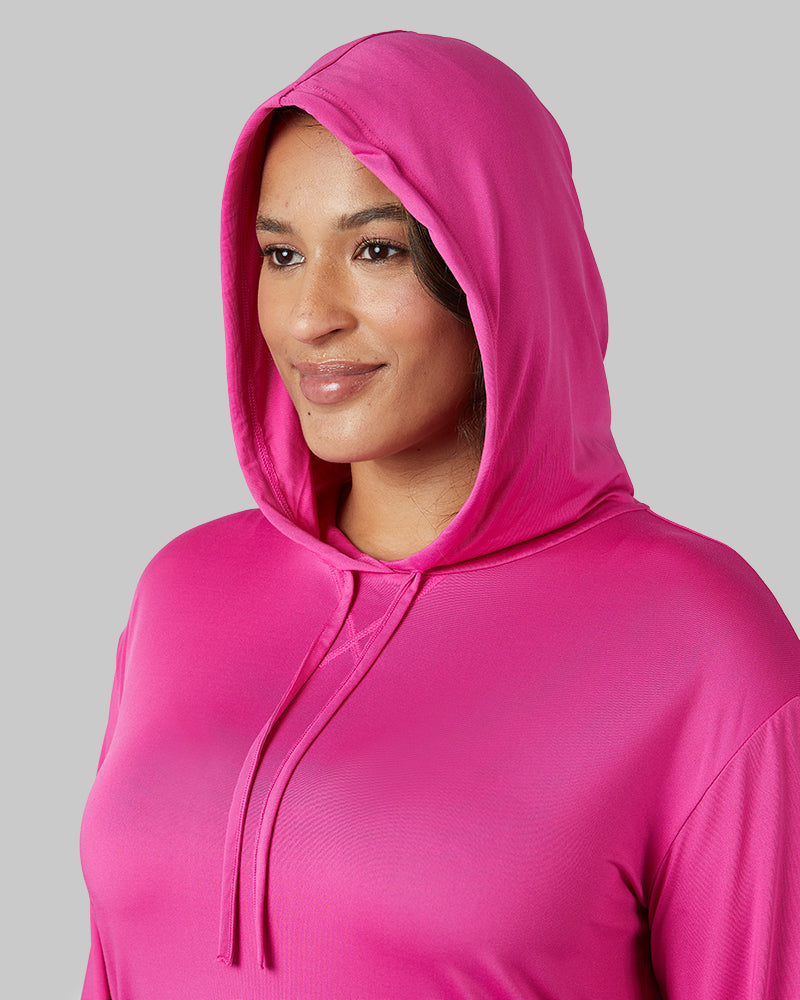 WOMEN'S COOL LONG SLEEVE HOODED T-SHIRT