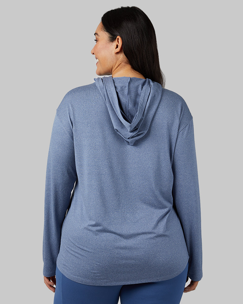 WOMEN'S COOL LONG SLEEVE HOODED T-SHIRT