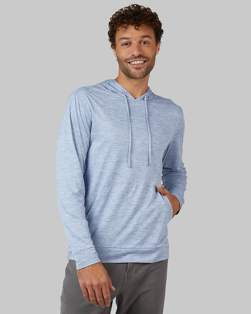 MEN'S COOL LONG SLEEVE HOODED T-SHIRT
