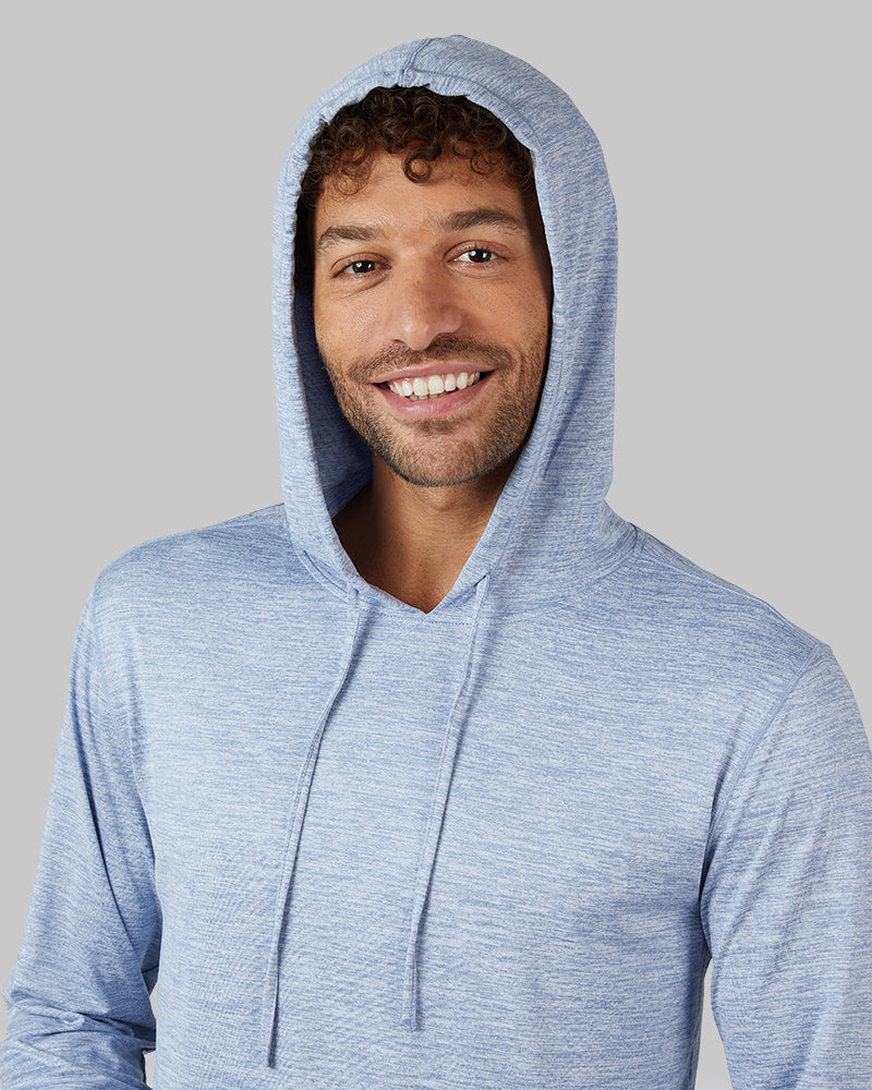 MEN'S COOL LONG SLEEVE HOODED T-SHIRT