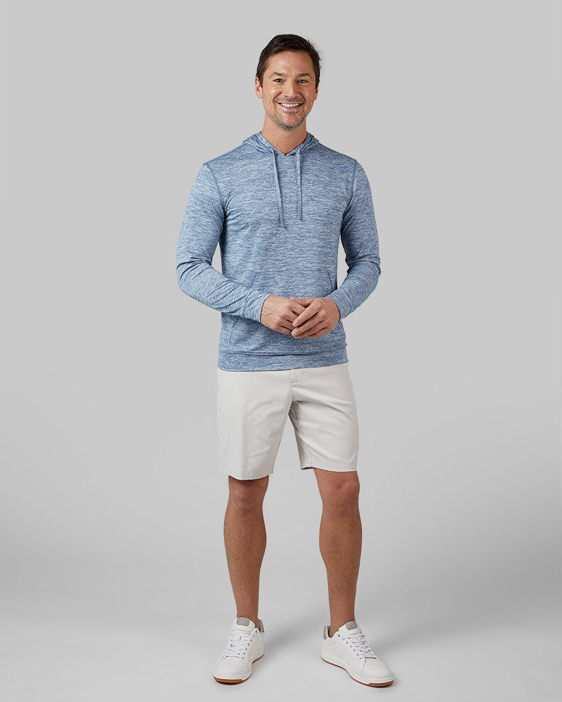 MEN'S COOL LONG SLEEVE HOODED T-SHIRT