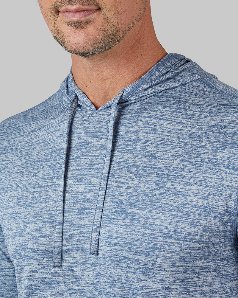 MEN'S COOL LONG SLEEVE HOODED T-SHIRT