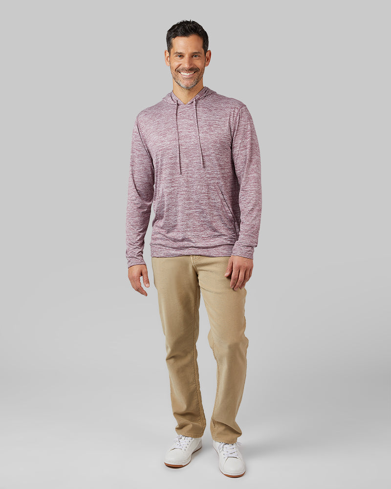 MEN'S COOL LONG SLEEVE HOODED T-SHIRT