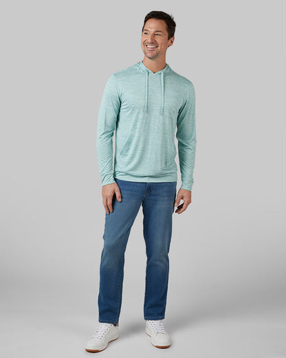 MEN'S COOL LONG SLEEVE HOODED T-SHIRT