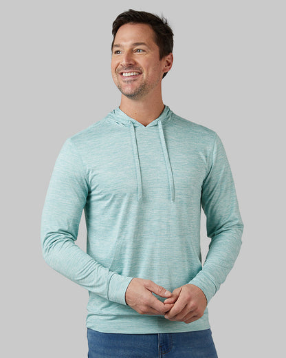 MEN'S COOL LONG SLEEVE HOODED T-SHIRT