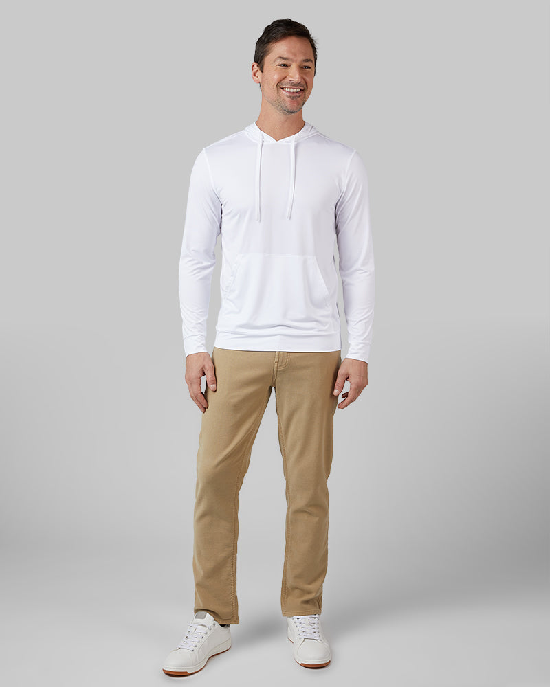 MEN'S COOL LONG SLEEVE HOODED T-SHIRT