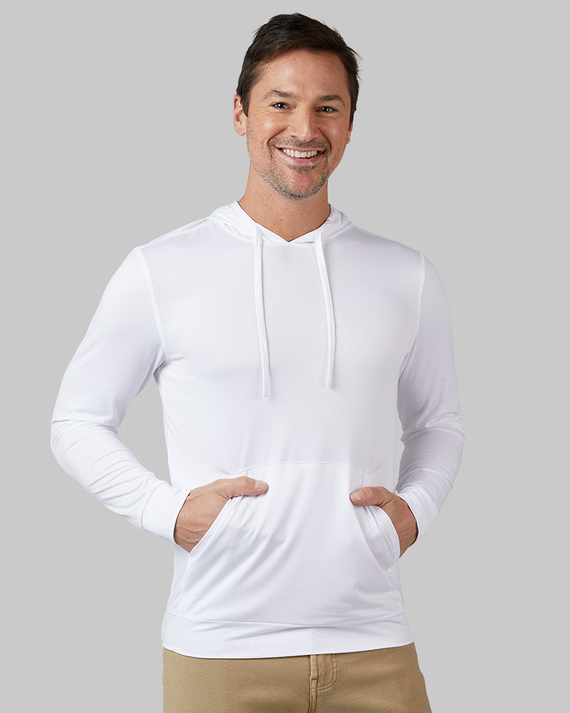 MEN'S COOL LONG SLEEVE HOODED T-SHIRT