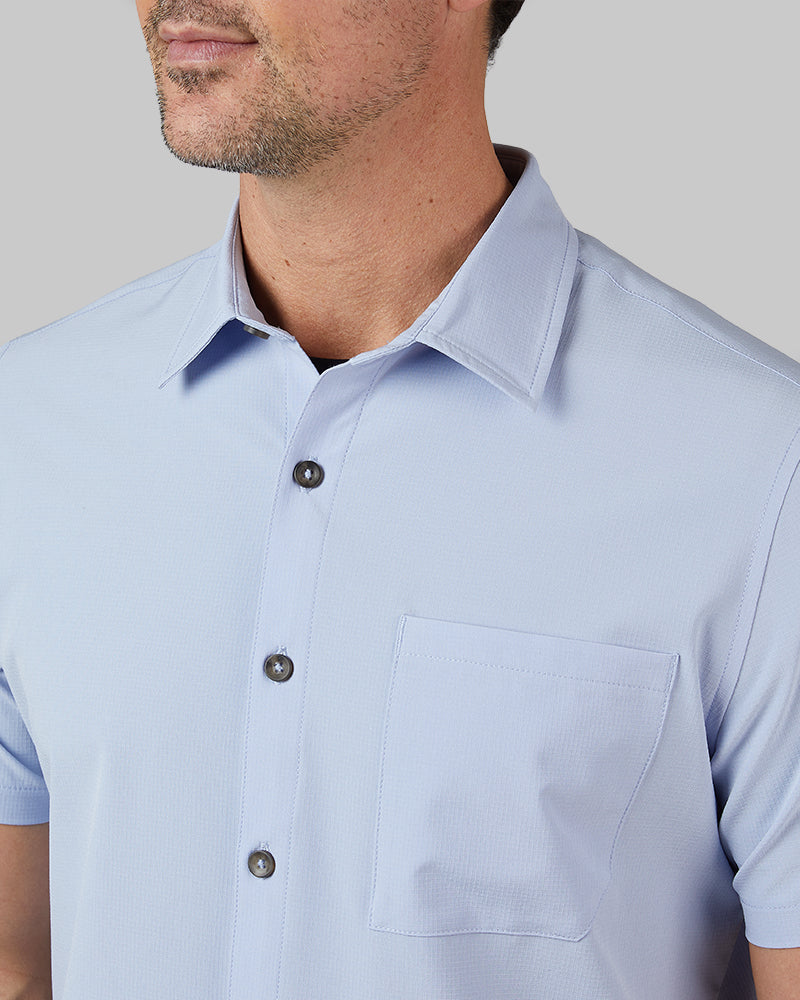 MEN'S CASUAL SHORT SLEEVE DRESS SHIRT