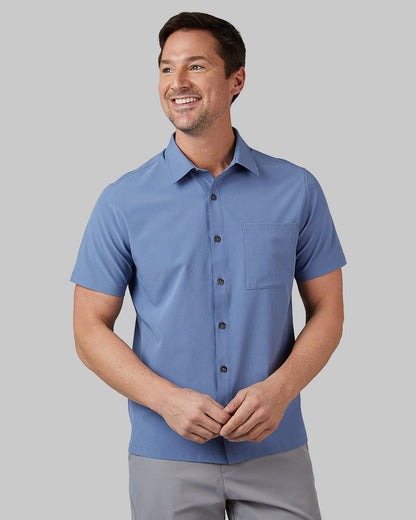 MEN'S CASUAL SHORT SLEEVE DRESS SHIRT