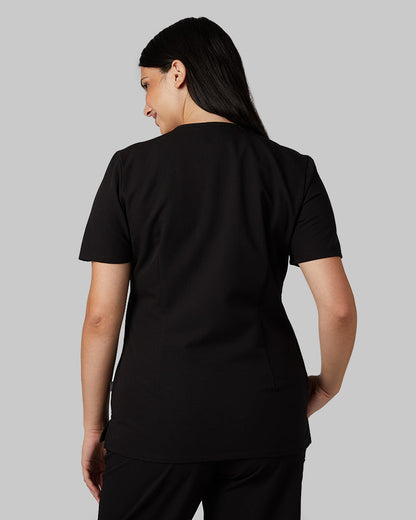 WOMEN'S CHEST POCKET V-NECK SCRUB TOP