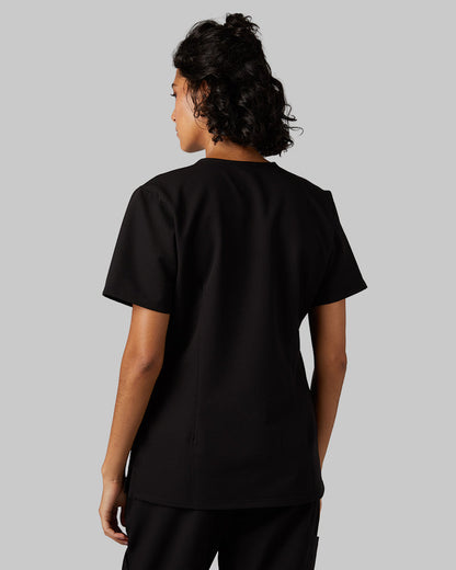 WOMEN'S CHEST POCKET V-NECK SCRUB TOP