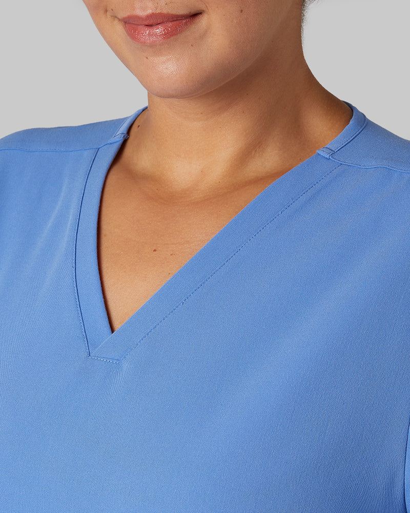 WOMEN'S 2-POCKET V-NECK SCRUB TOP