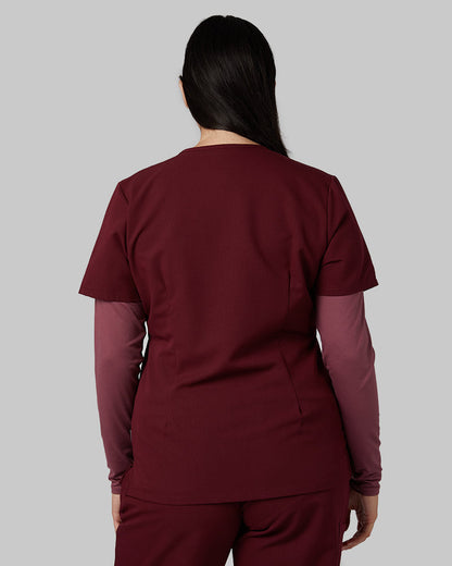 WOMEN'S 2-POCKET V-NECK SCRUB TOP